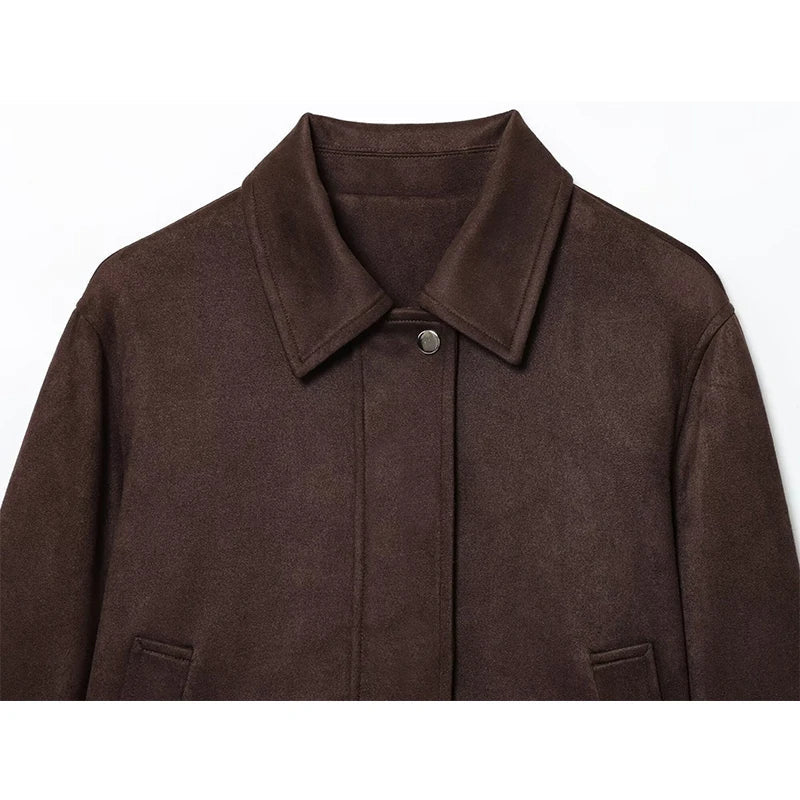 SEAME - Adeline Slim Short Jacket Brown S