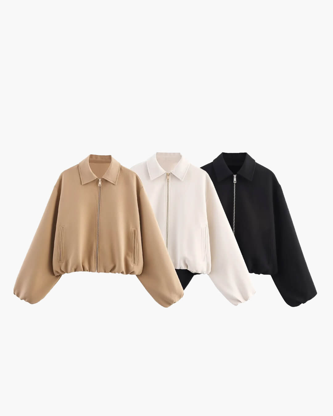 SEAME - Diane Bomber Jacket Beige M