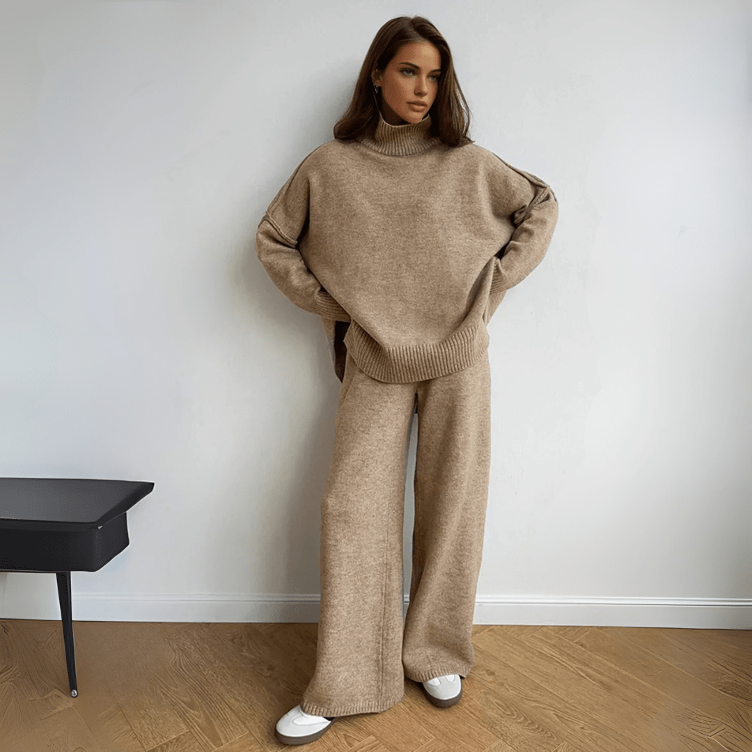 SEAME - Kendra comfy Loungewear Set Beige S