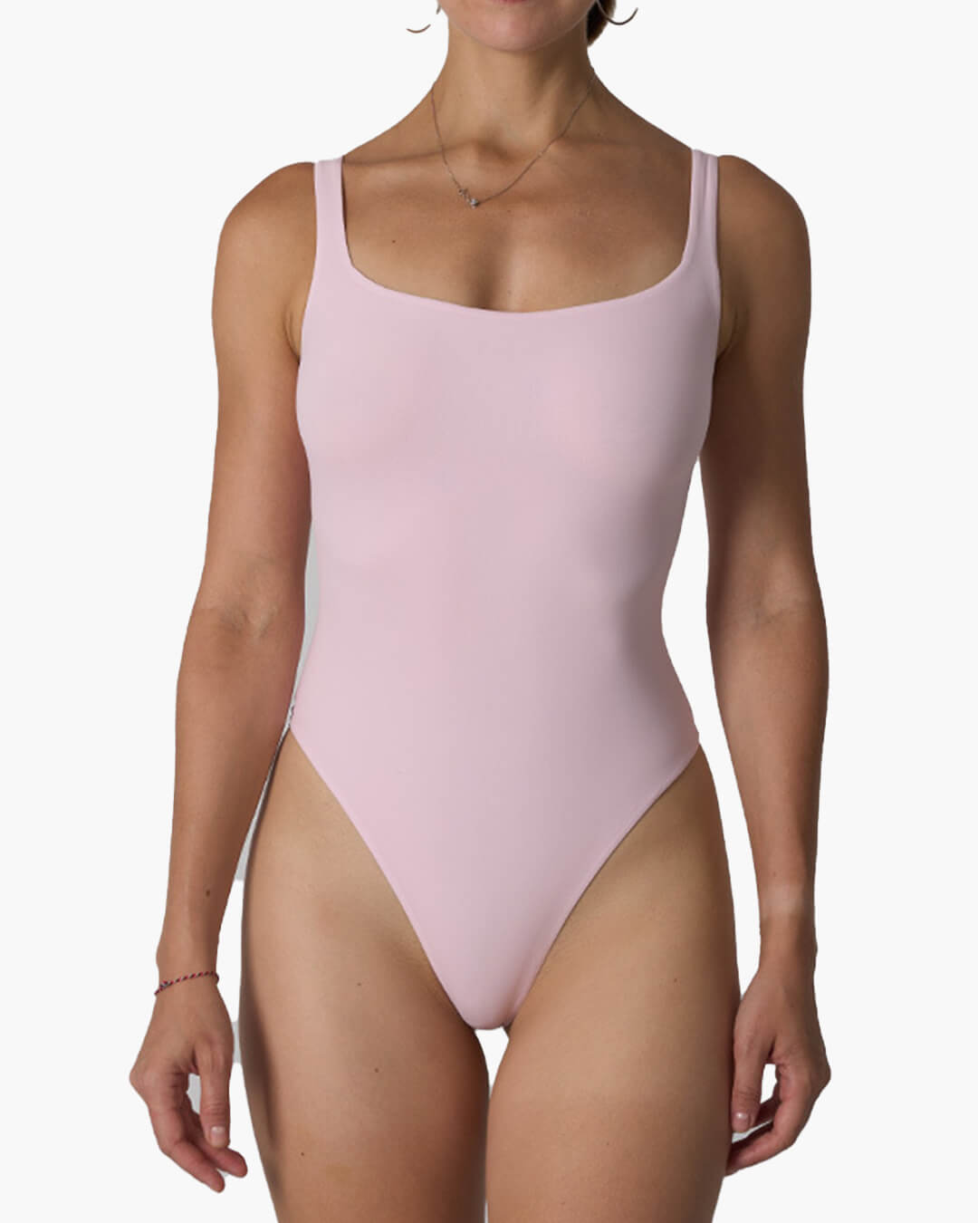 SEAME - Seame Square Shapewear Bodysuit Light Pink S