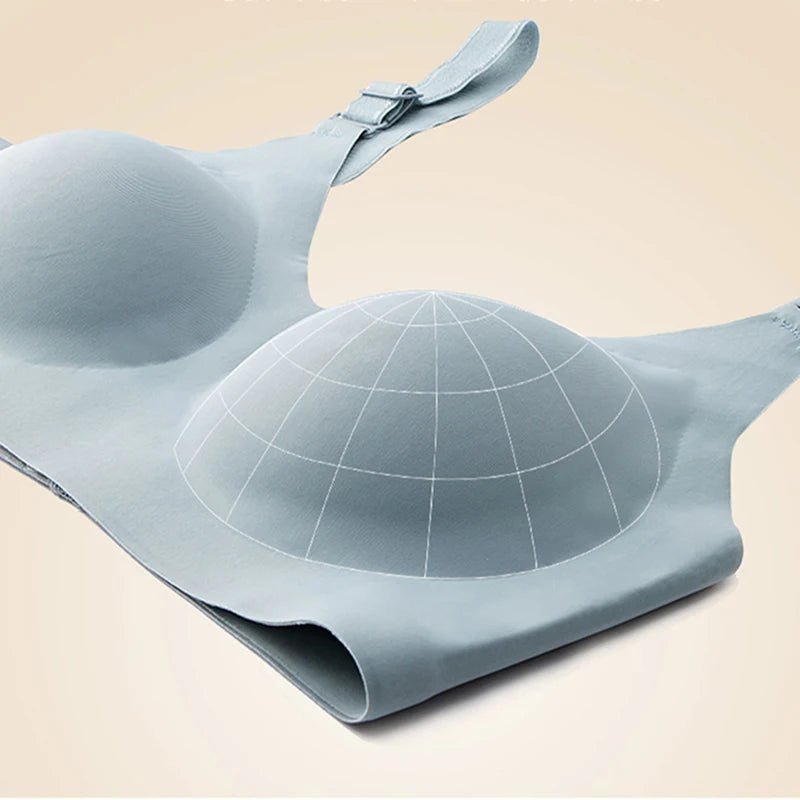 SEAME - Wireless Seamless T-shirt Bra Blue M
