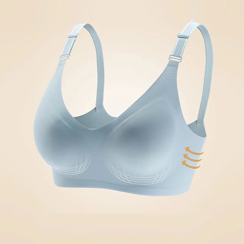 SEAME - Wireless Seamless T-shirt Bra Blue M