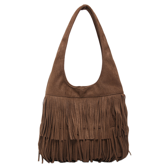 Amanda Velvet Tassel Shoulder Bag
