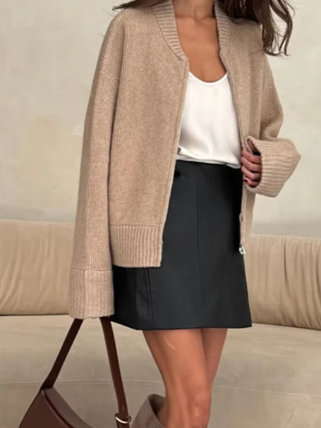 Hilda Cardigan with Zipper