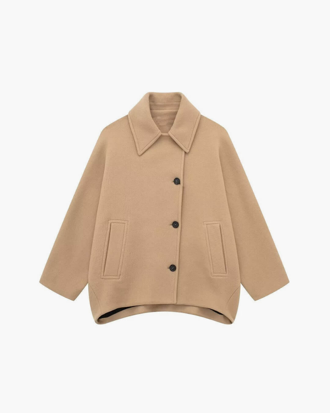 SEAME - Cece Collared Trench Coat Beige XS