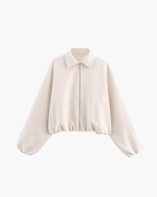 SEAME - Diane Bomber Jacket White S