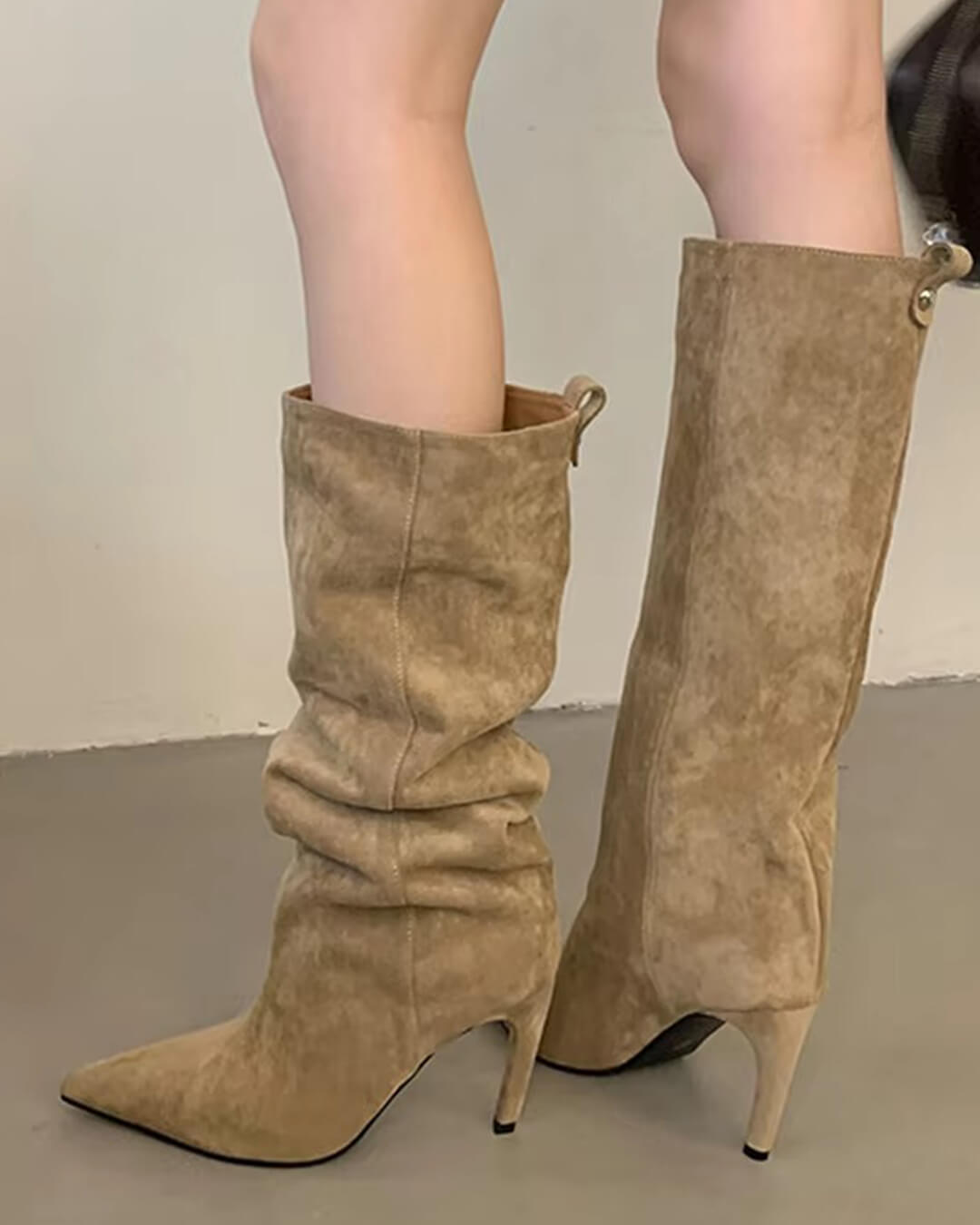 SEAME - Karyl Knee High Boots Beige 35