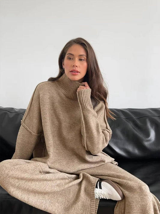 SEAME - Kendra comfy Loungewear Set Beige M