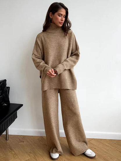 SEAME - Kendra comfy Loungewear Set Beige L