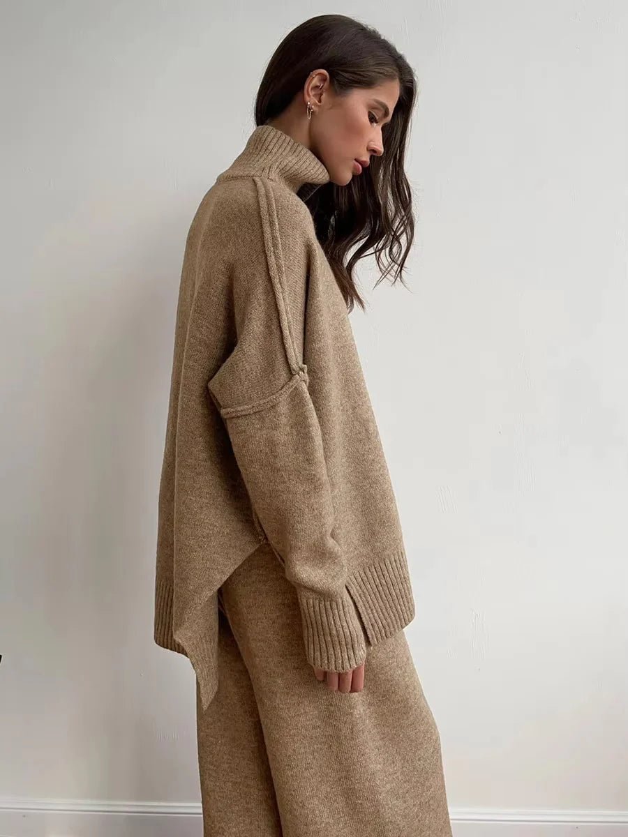 SEAME - Kendra comfy Loungewear Set Beige L