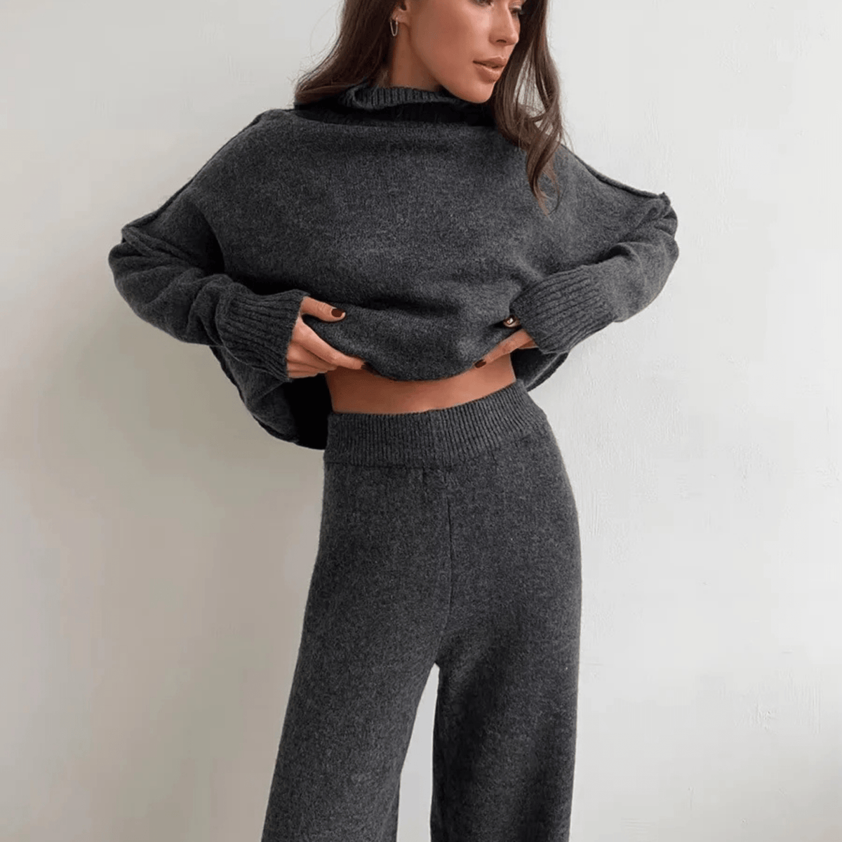 SEAME - Kendra comfy Loungewear Set Grey S