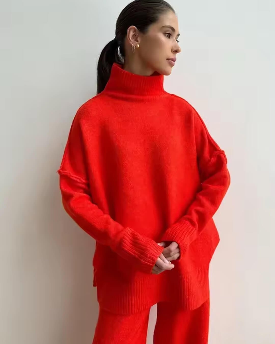 SEAME - Kendra comfy Loungewear Set Red S