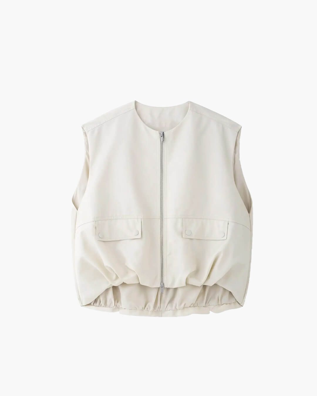 SEAME - Luna Bomber Vest Creme XS