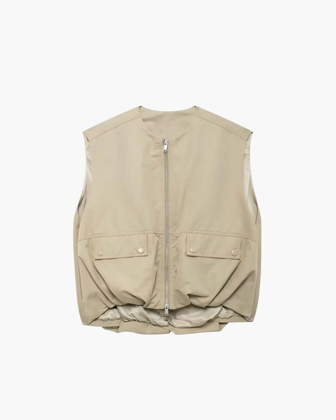 SEAME - Luna Bomber Vest Creme XS
