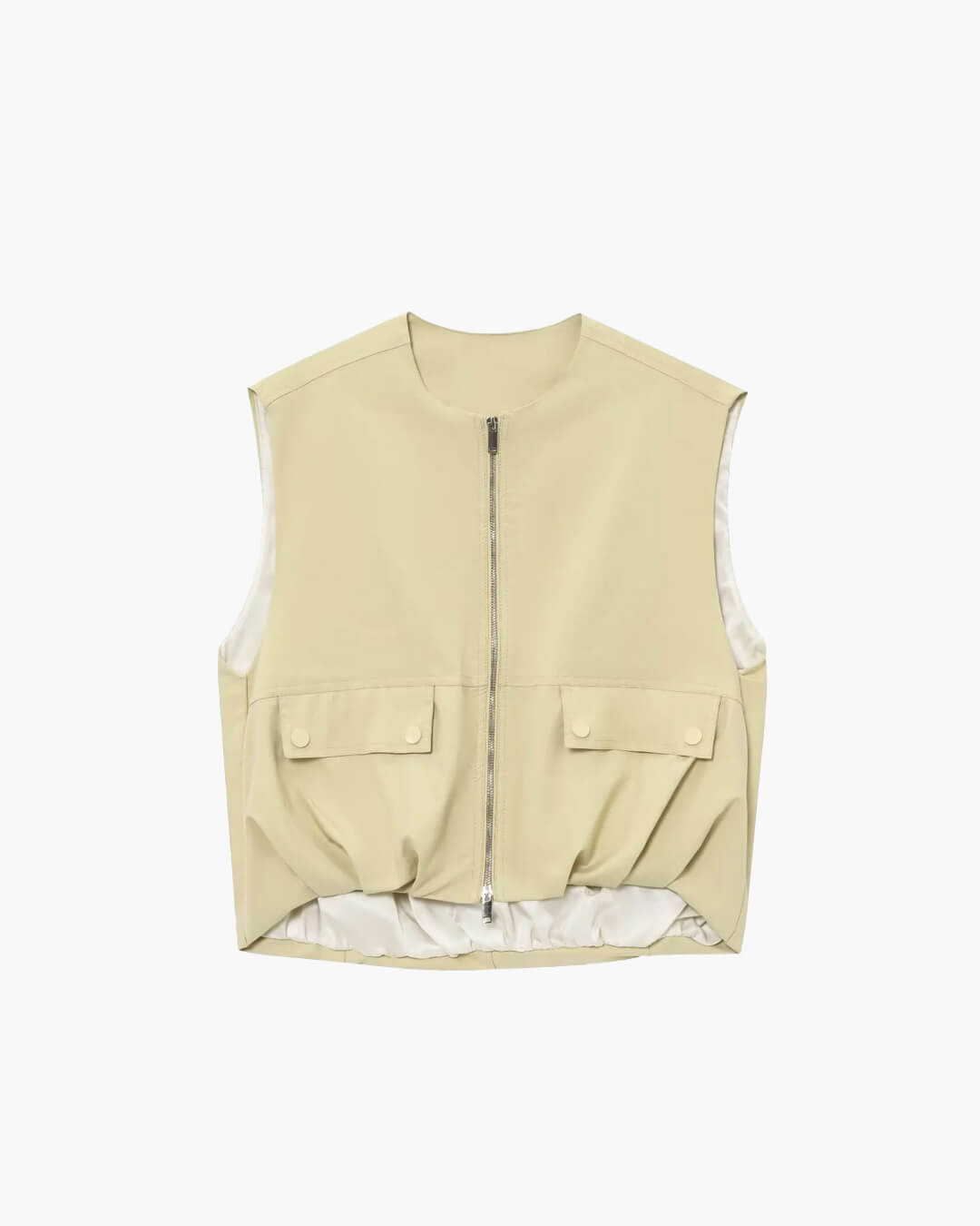 SEAME - Luna Bomber Vest Creme XS