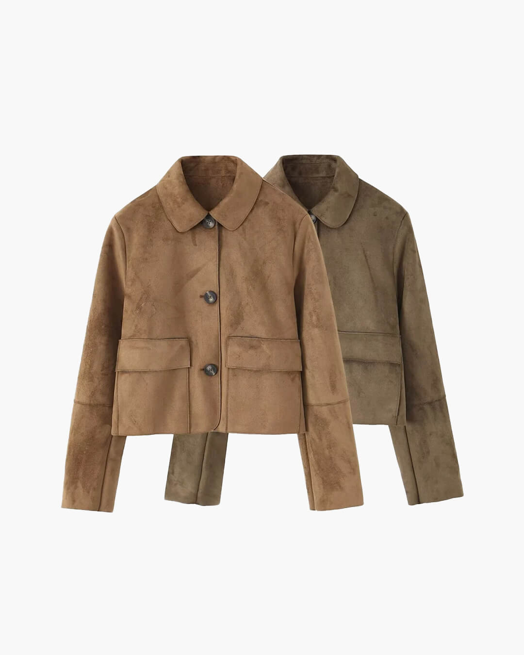 SEAME - Mirlinda Suede Jacket Brown XS