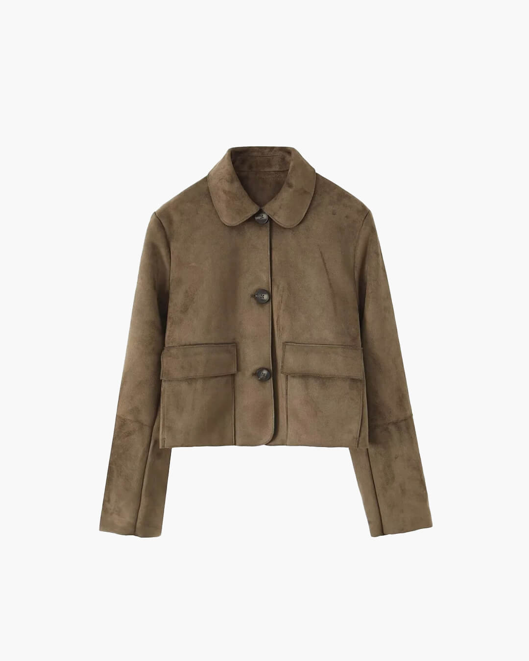 SEAME - Mirlinda Suede Jacket Brown XS