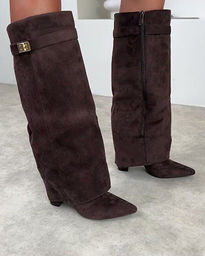 SEAME - Rachelle Suede Boots Brown 36