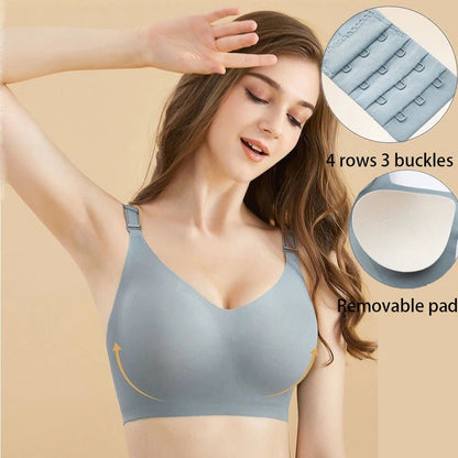 SEAME - Wireless Seamless T-shirt Bra Blue M